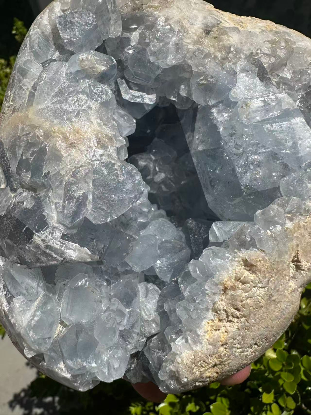 Celestite Heart with Sky-Blue Crystal Texture | 2.92kg 15.4cm Exact Piece