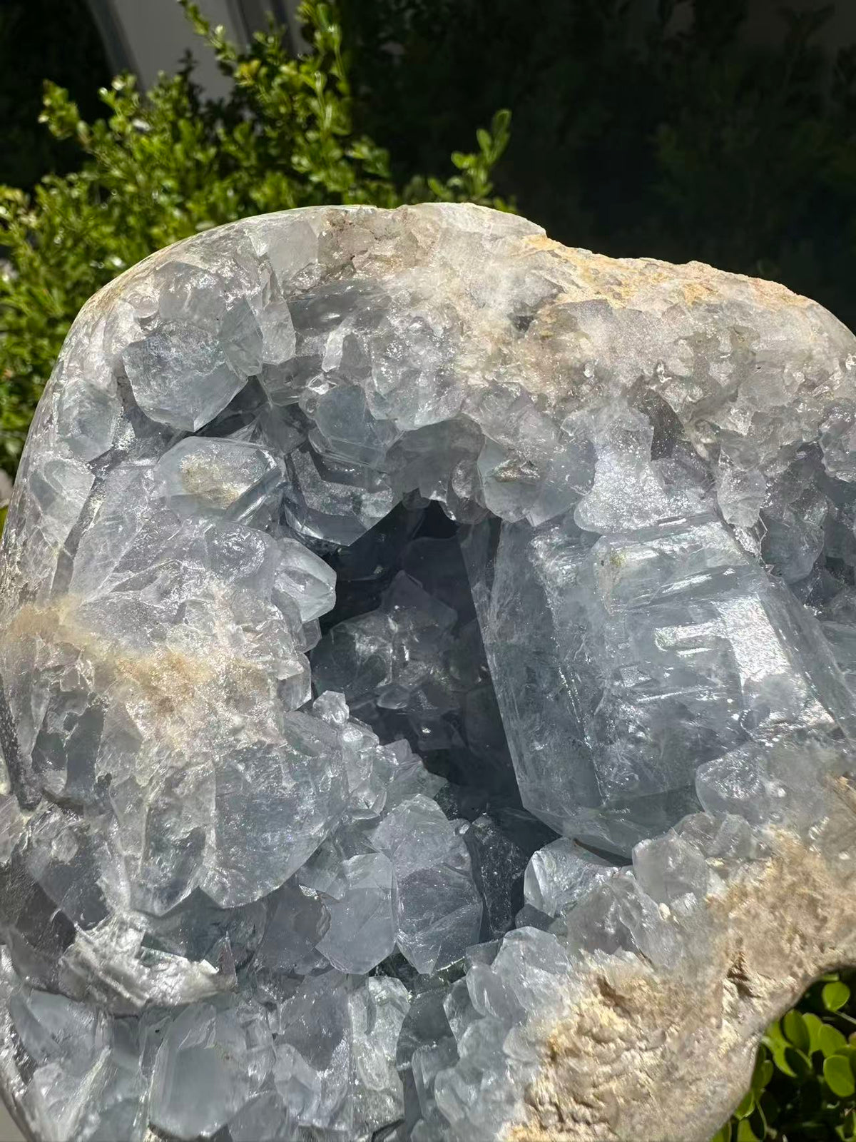 Celestite Heart with Sky-Blue Crystal Texture | 2.92kg 15.4cm Exact Piece