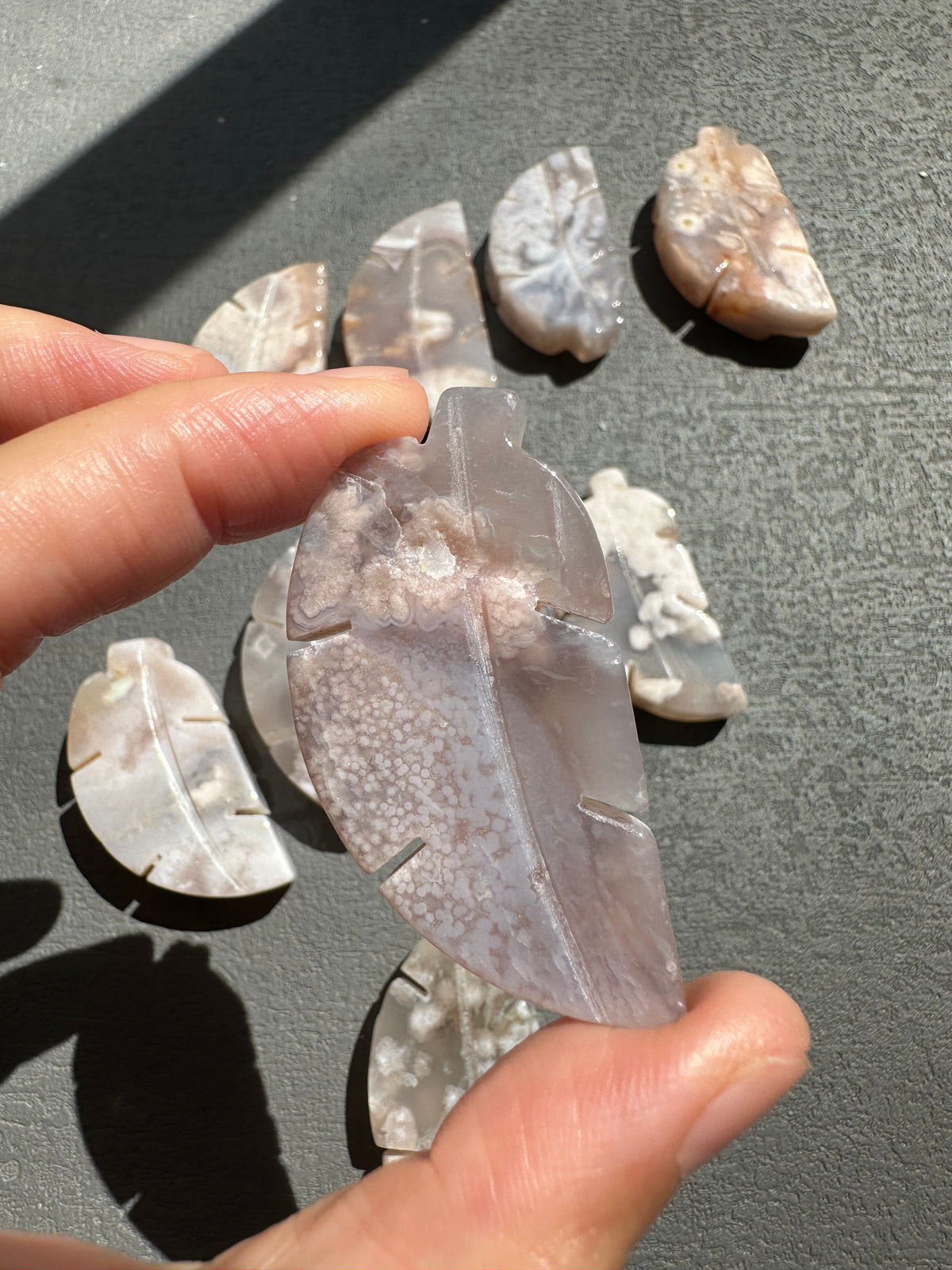 Flower Agate Tree Carving | Natural Crystal 4–5cm
