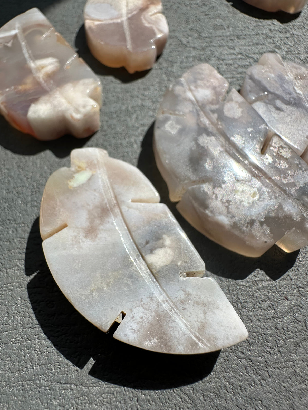 Flower Agate Tree Carving | Natural Crystal 4–5cm
