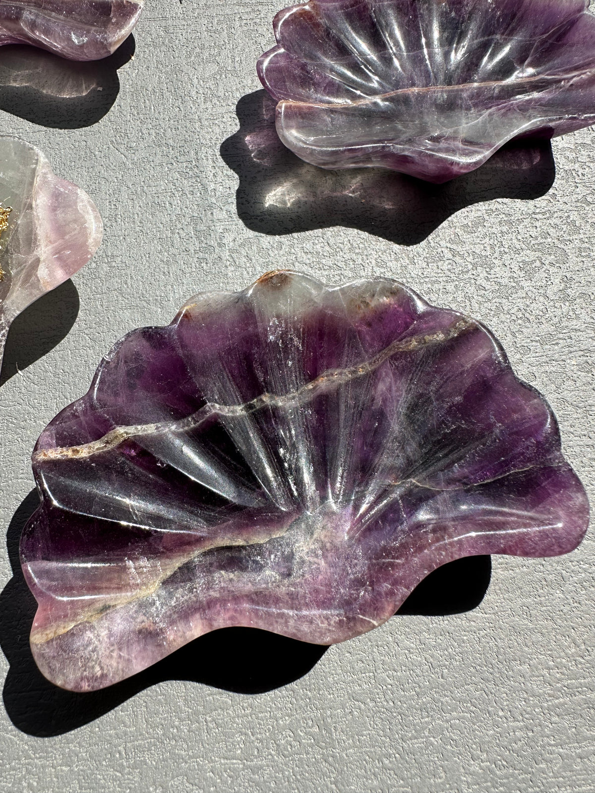 Fluorite Bowl | Natural Crystal Trinket & Jewellery Dish