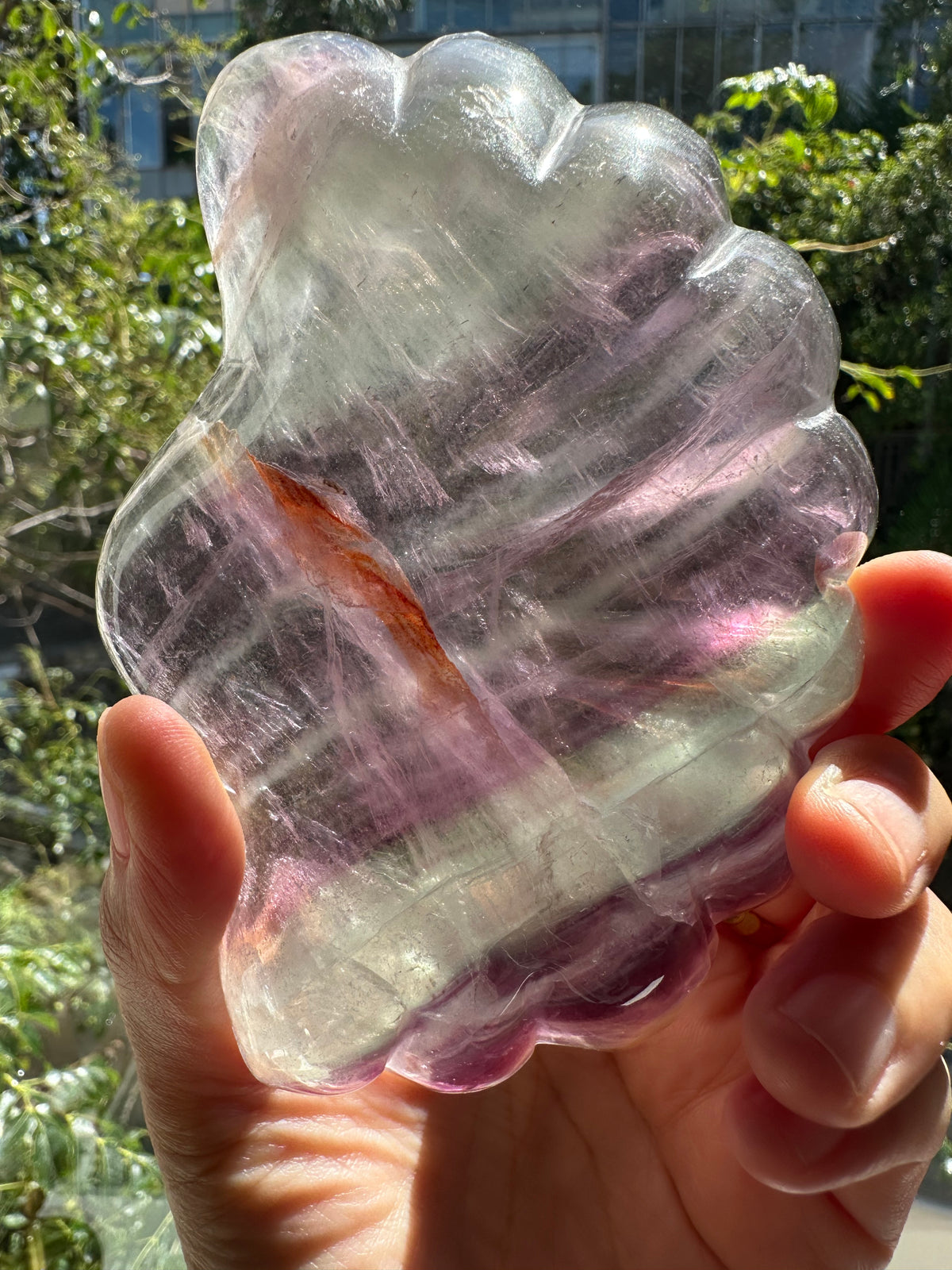 Fluorite Bowl | Natural Crystal Trinket & Jewellery Dish
