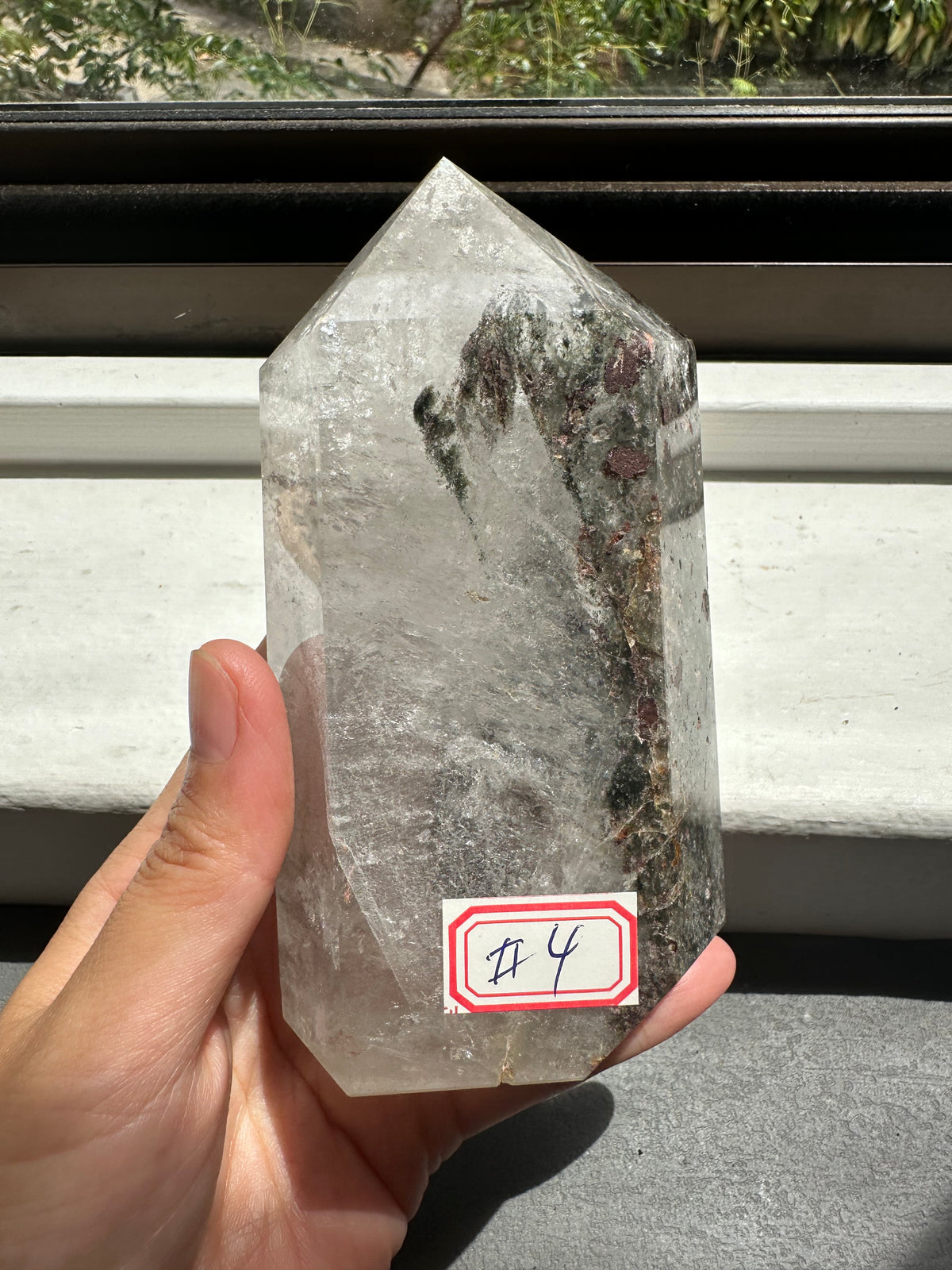Garden Quartz (Lodolite) Tower – 540g #4 — exact crystal, view 5 of 9