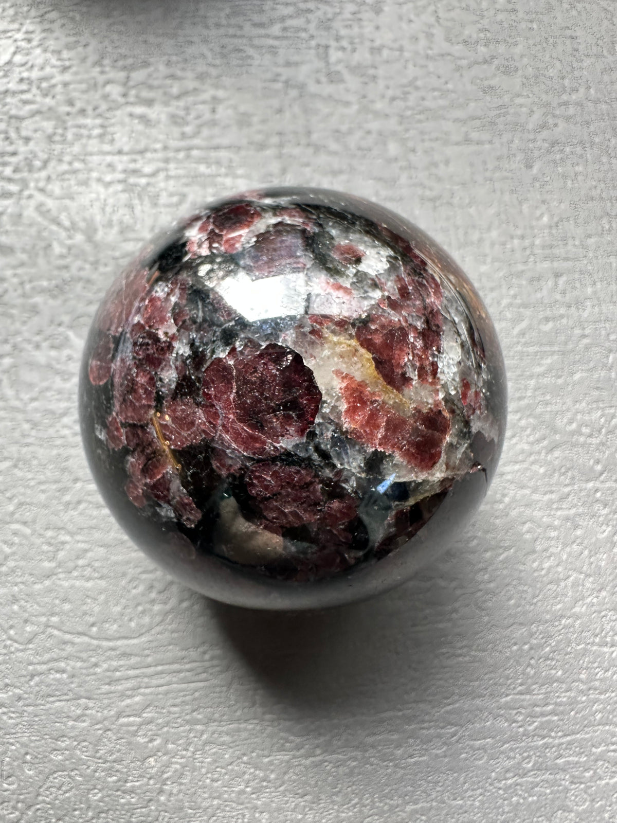 Natural Red Garnet Sphere – Crystal Ball 5–5.5cm product photo 3