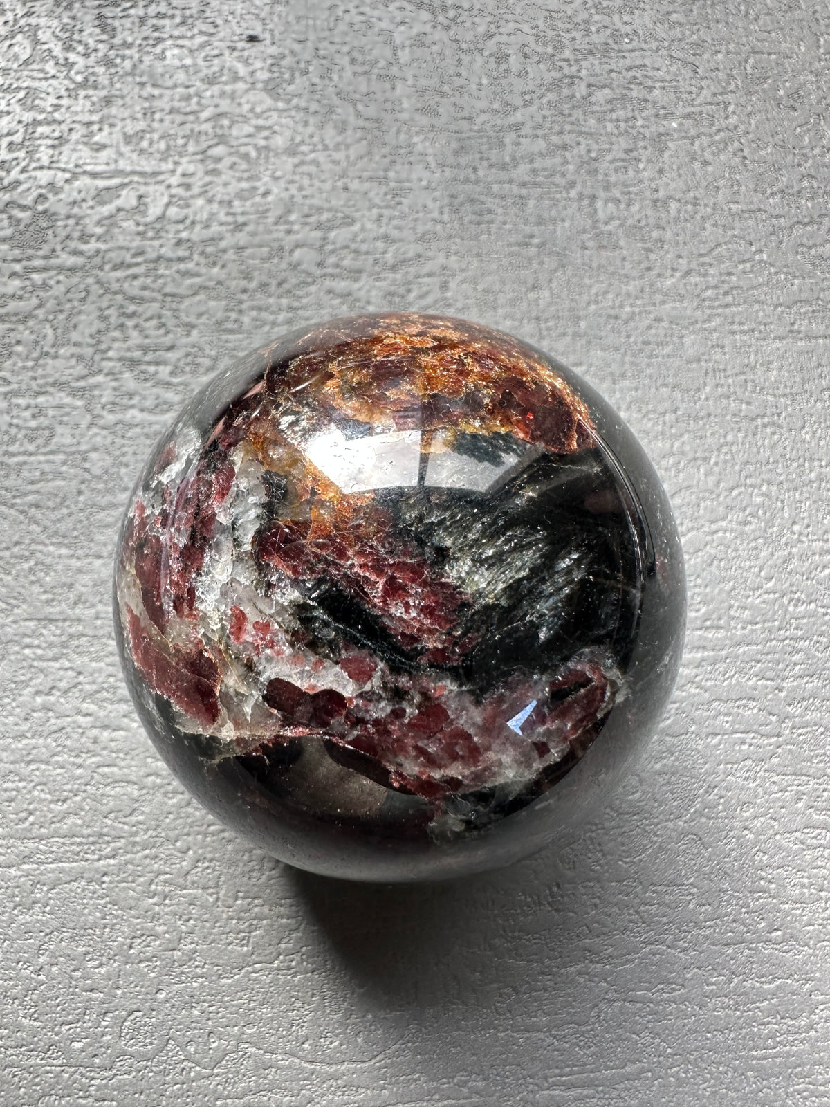 Natural Red Garnet Sphere – Crystal Ball 5–5.5cm product photo 7