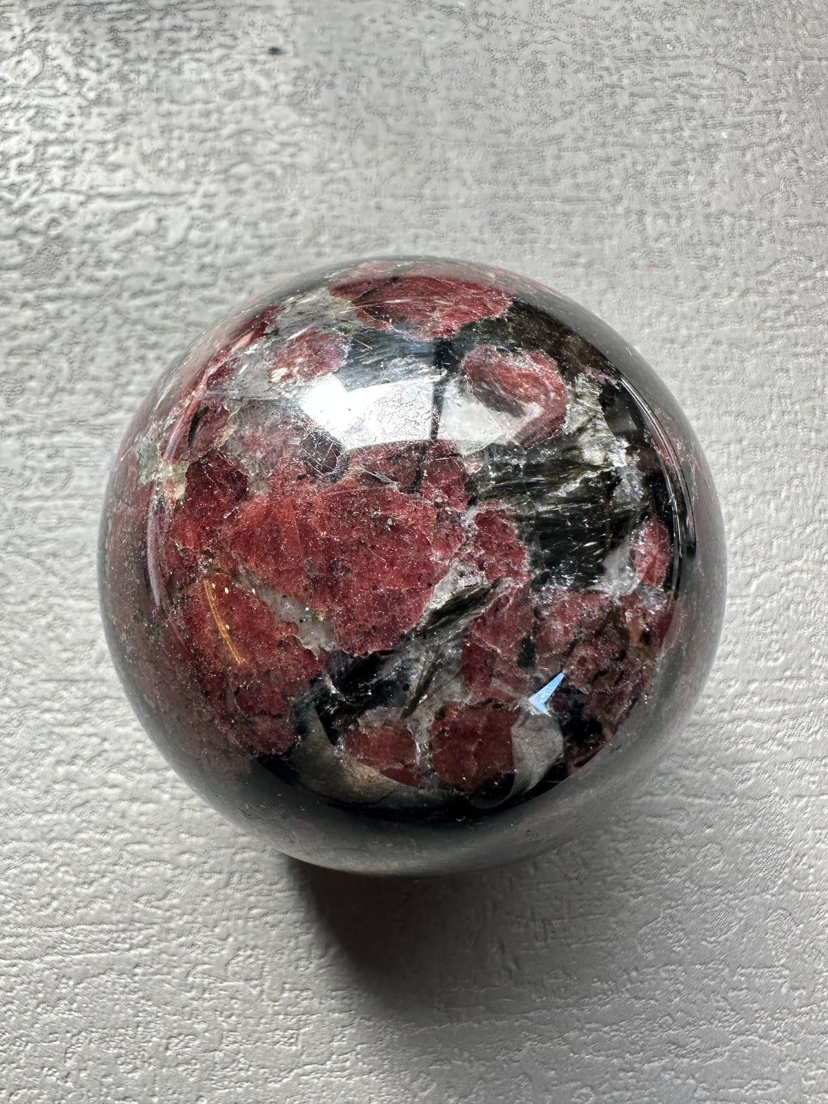 Natural Red Garnet Sphere – Crystal Ball 5–5.5cm product photo 5