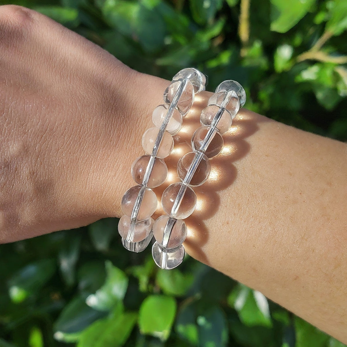 Natural Clear Quartz bracelet styled product image