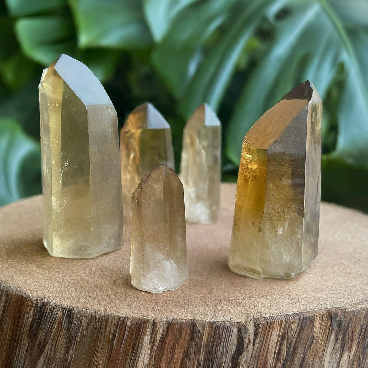 Smoky Citrine Lemurian Quartz Point – product view