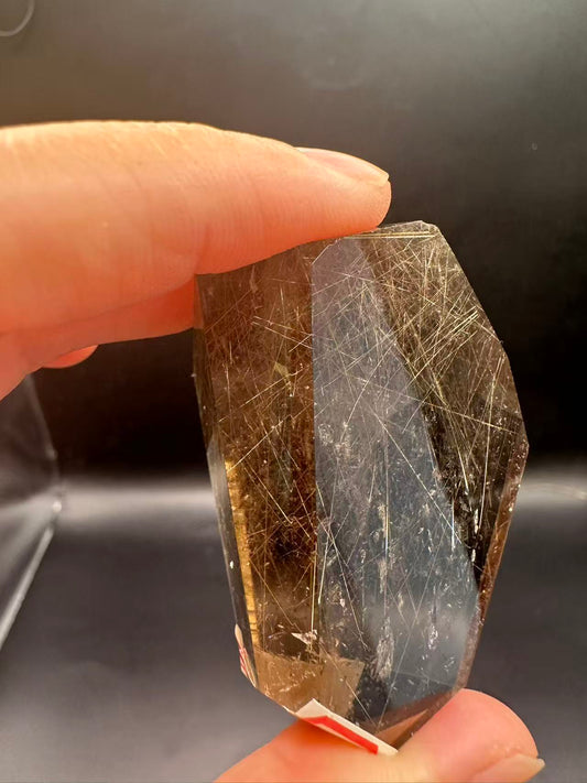 Clear Golden Rutilated Quartz Polished Freeform (64g) - Exact Piece #2