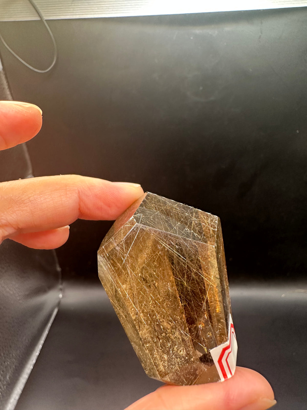 Golden Rutilated Quartz Freeform with Fine Rutile Needles | 64g 5.4cm Exact Piece #2