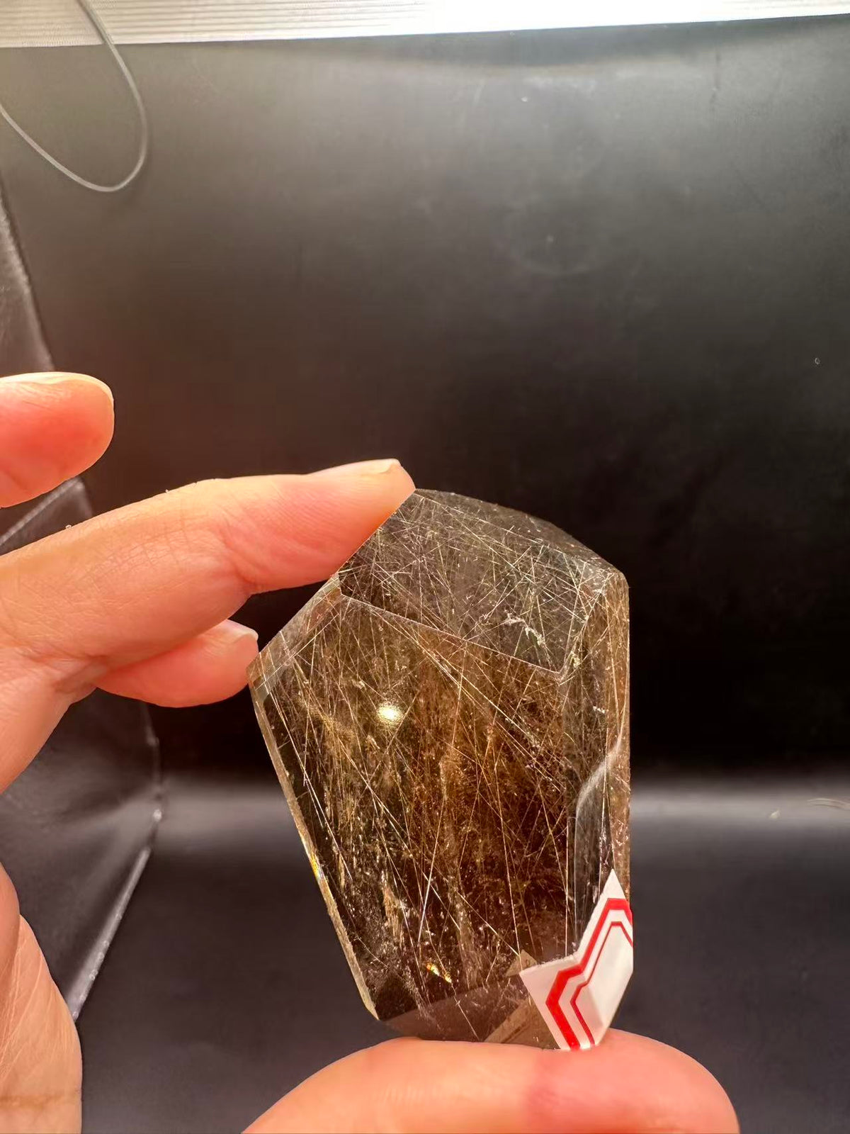 Golden Rutilated Quartz Freeform with Fine Rutile Needles | 64g 5.4cm Exact Piece #2