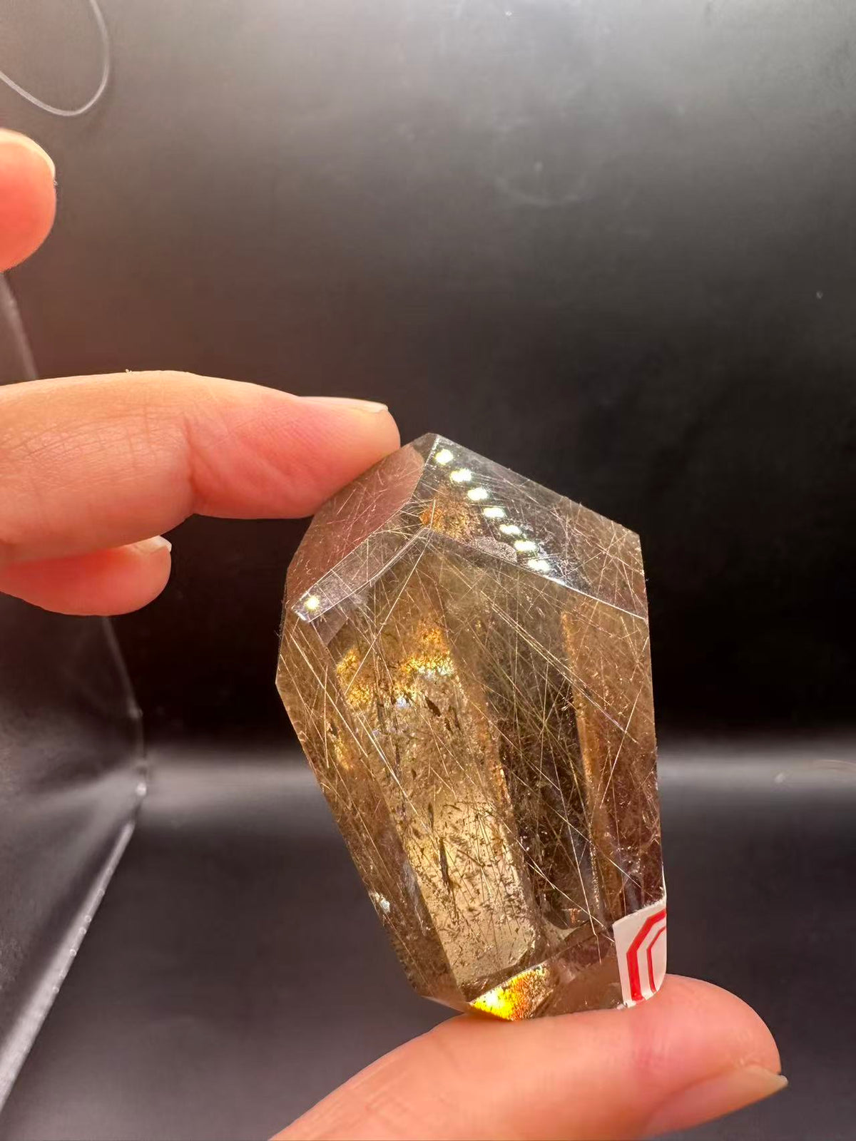 Golden Rutilated Quartz Freeform with Fine Rutile Needles | 64g 5.4cm Exact Piece #2