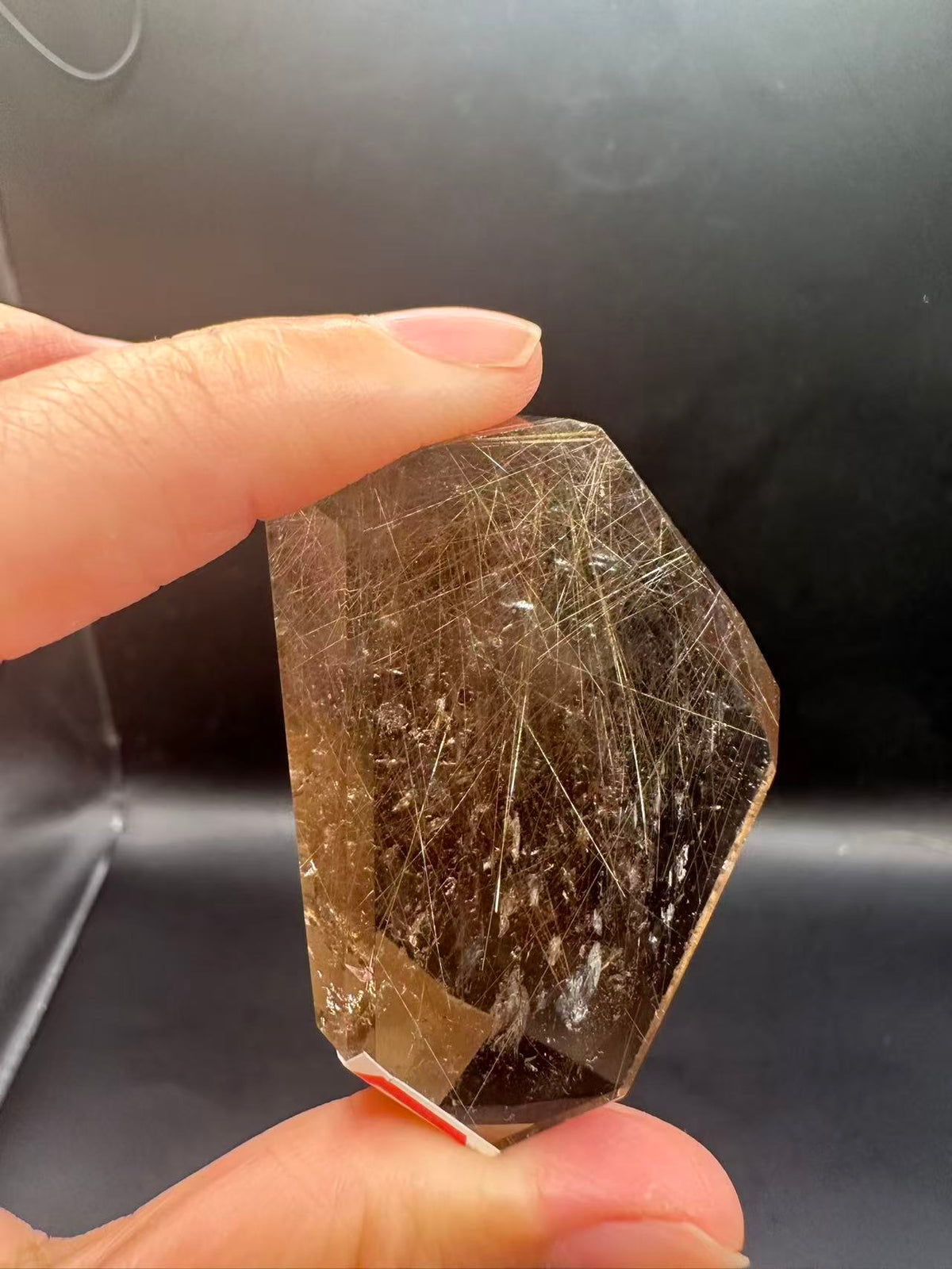 Golden Rutilated Quartz Freeform with Fine Rutile Needles | 64g 5.4cm Exact Piece #2