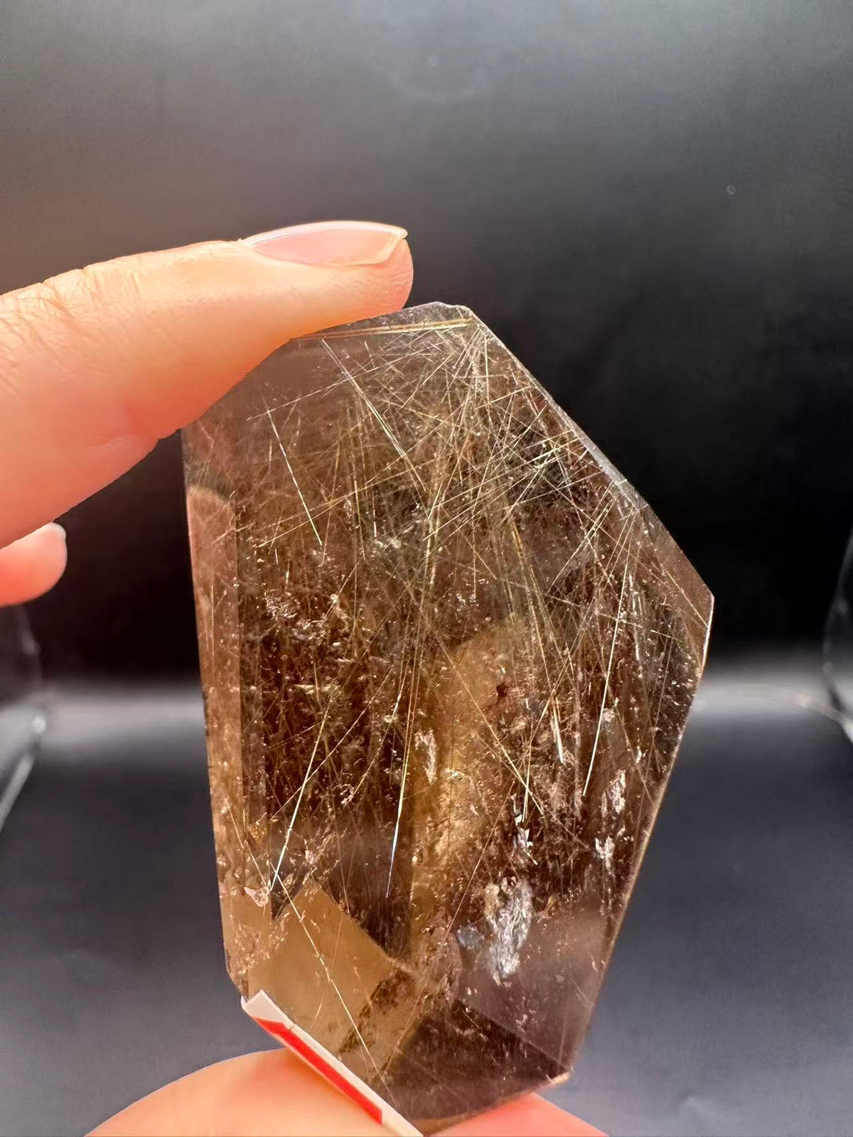 Golden Rutilated Quartz Freeform with Fine Rutile Needles | 64g 5.4cm Exact Piece #2