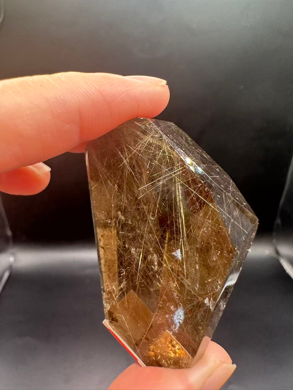 Golden Rutilated Quartz Freeform with Fine Rutile Needles | 64g 5.4cm Exact Piece #2