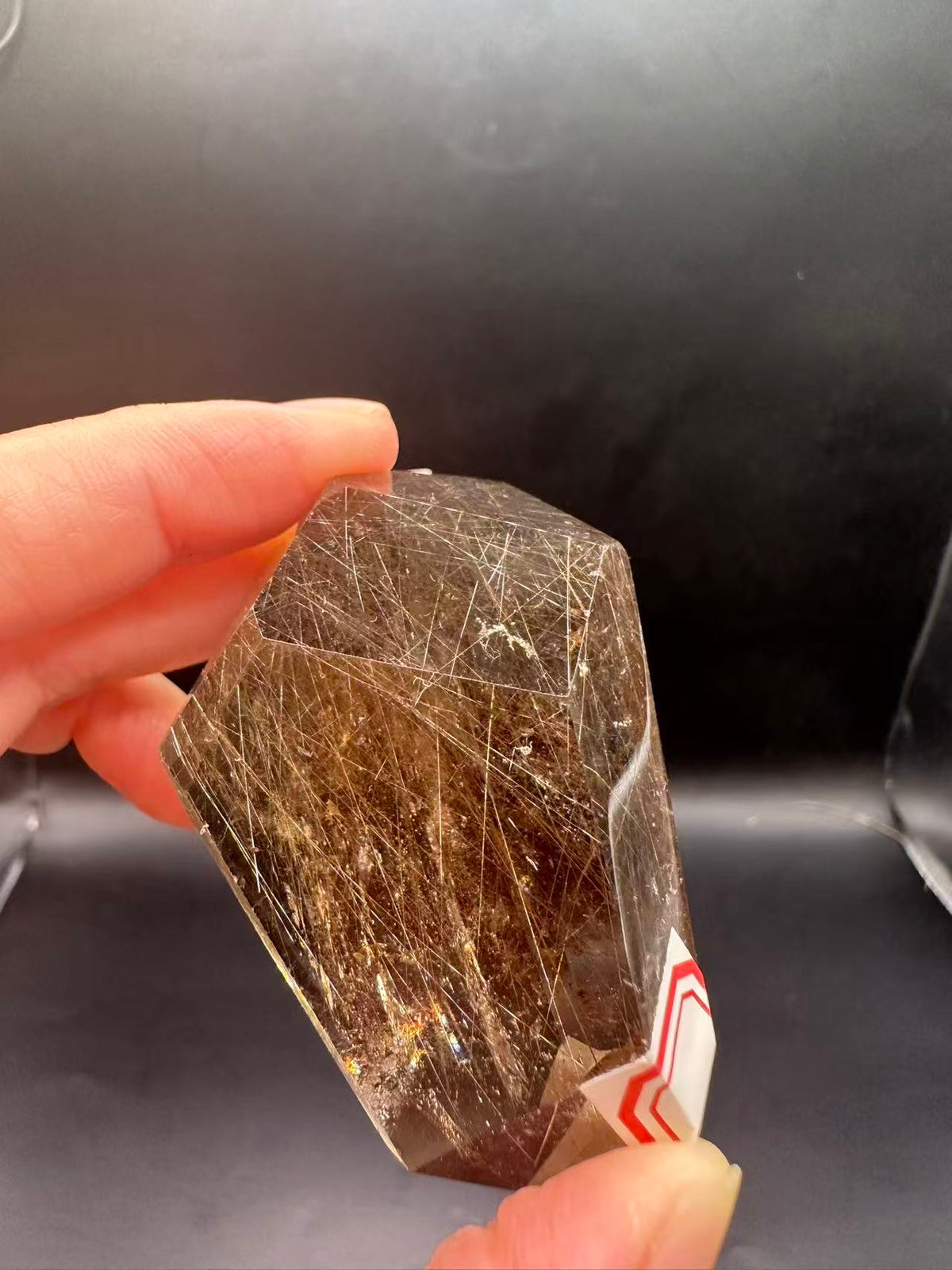 Golden Rutilated Quartz Freeform with Fine Rutile Needles | 64g 5.4cm Exact Piece #2