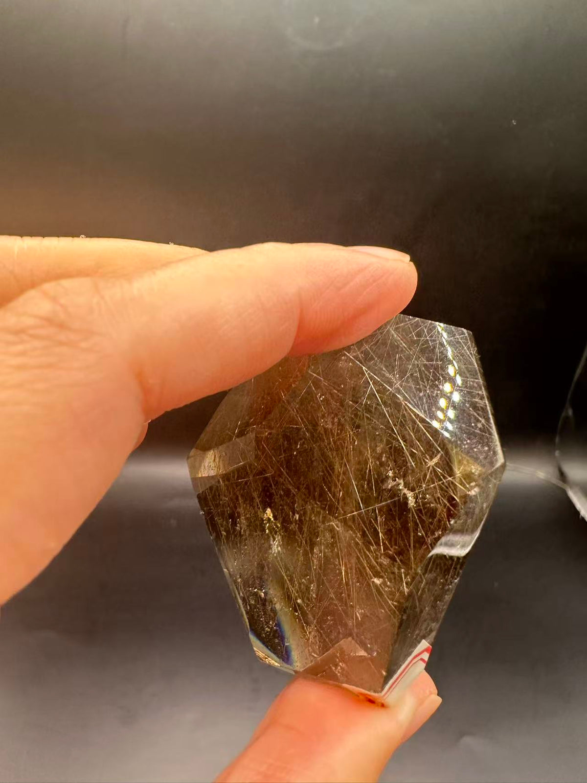 Golden Rutilated Quartz Freeform with Fine Rutile Needles | 64g 5.4cm Exact Piece #2