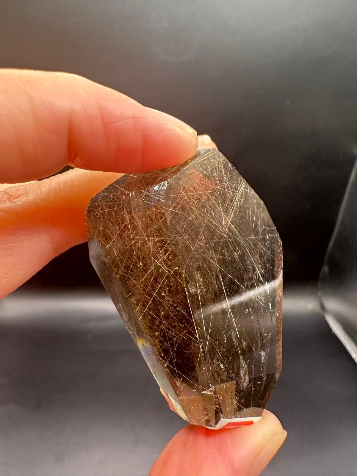 Golden Rutilated Quartz Freeform with Fine Rutile Needles | 64g 5.4cm Exact Piece #2