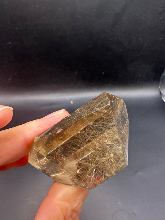 Solid Golden Rutilated Quartz Freeform Crystal (47g) - Exact Piece #6
