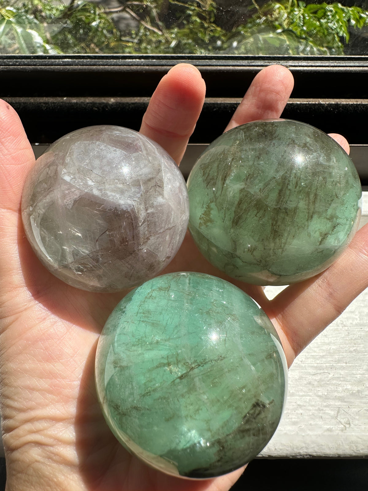 Kelp Fluorite Sphere | Natural Crystal Ball 4.5–6.5cm
