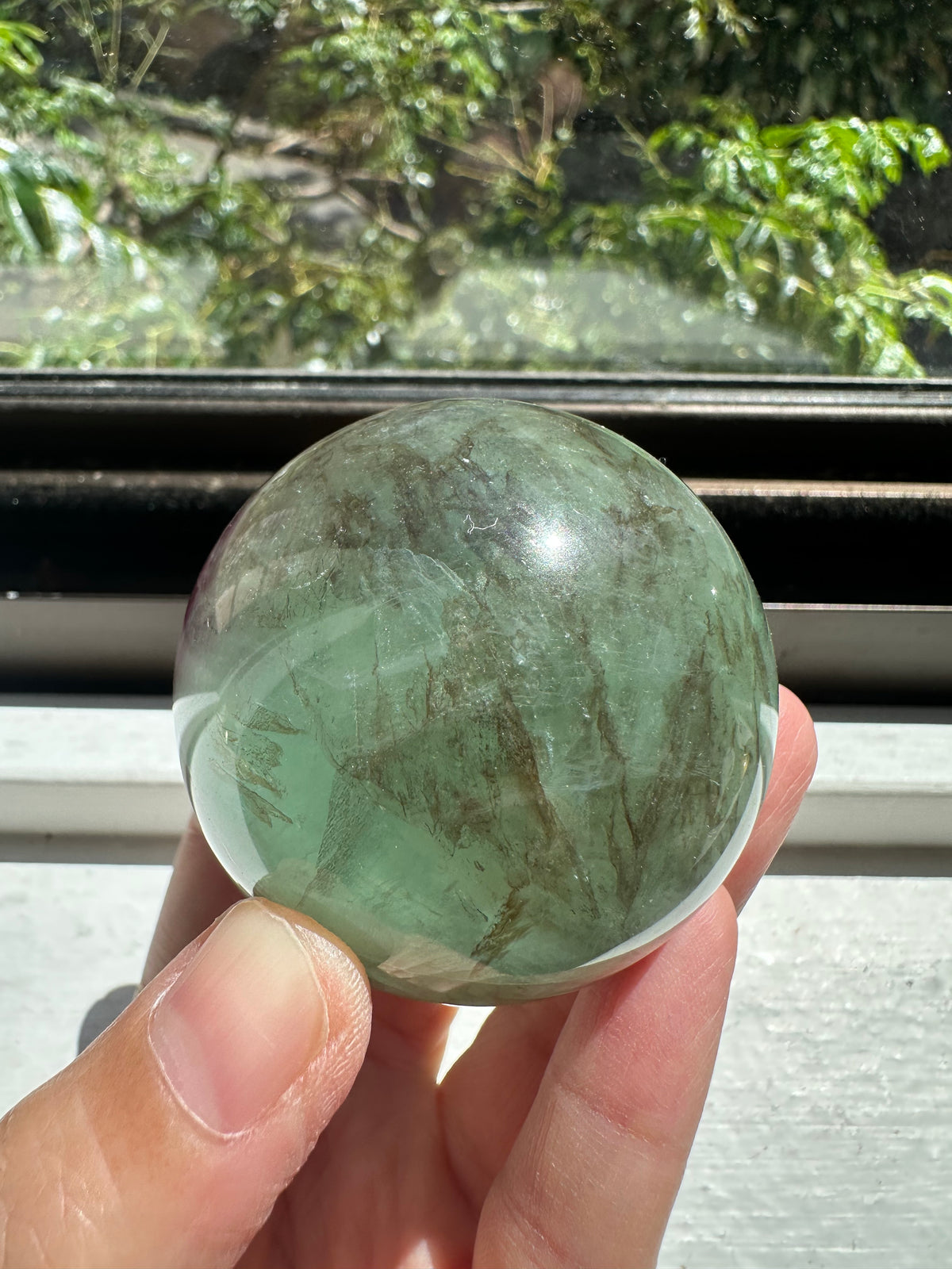 Kelp Fluorite Sphere | Natural Crystal Ball 4.5–6.5cm