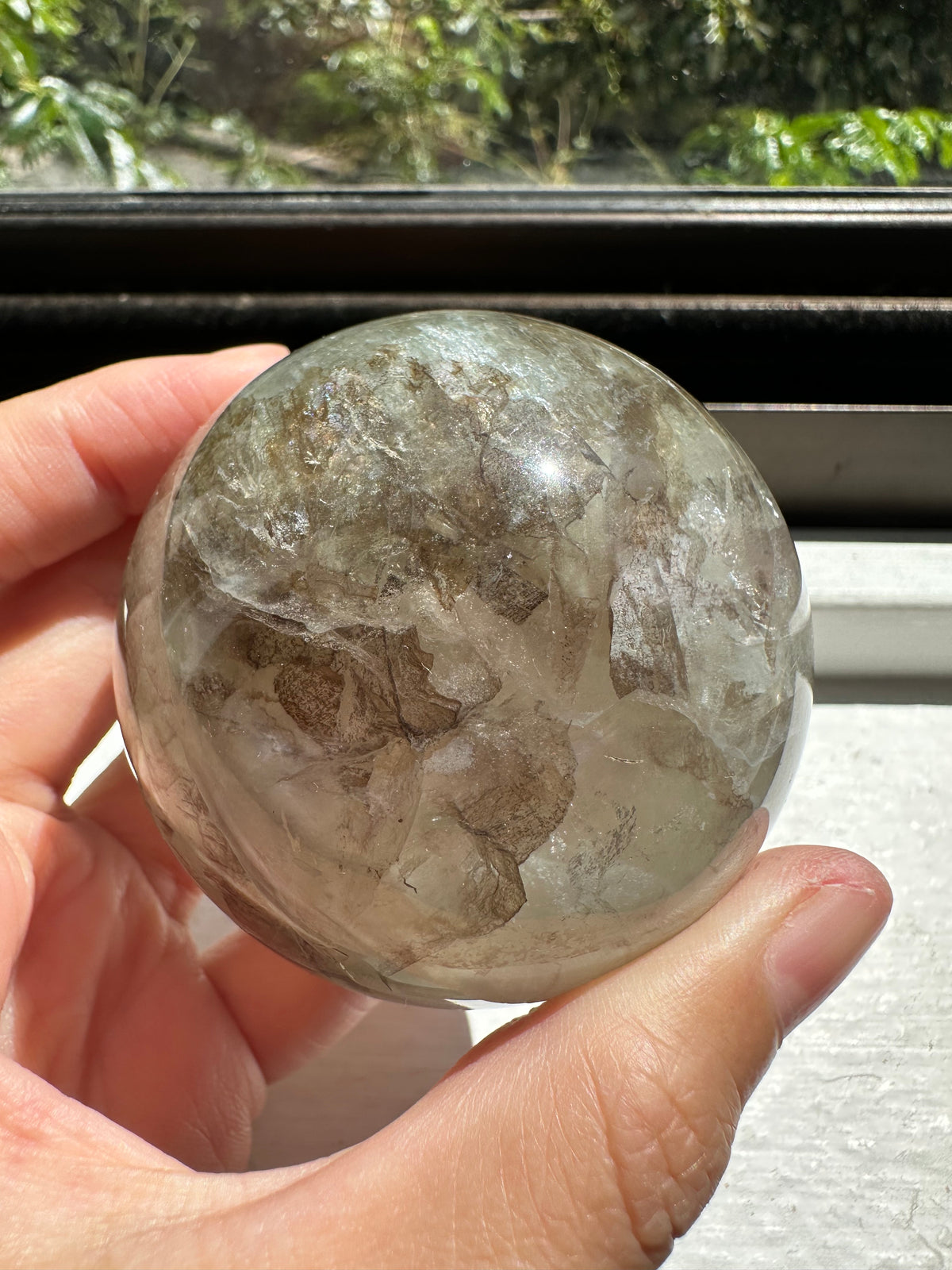 Kelp Fluorite Sphere | Natural Crystal Ball 4.5–6.5cm