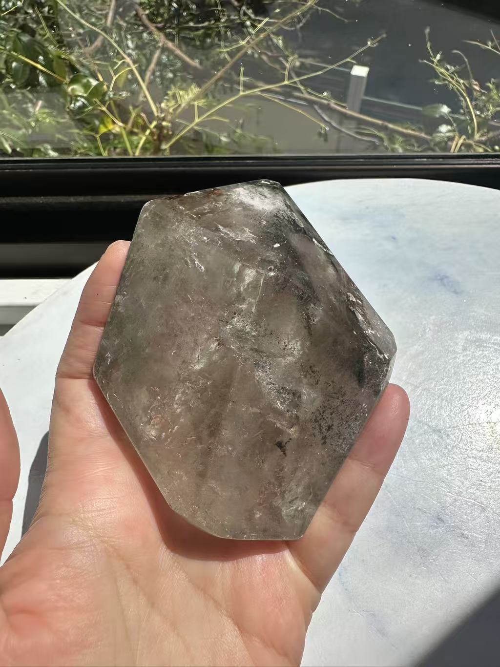 Garden Quartz (Lodolite) Freeform – 314g #1 — exact crystal, view 11 of 28