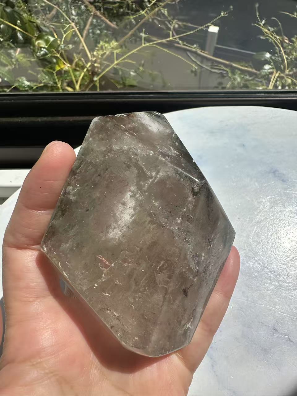 Garden Quartz (Lodolite) Freeform – 314g #1 — exact crystal, view 12 of 28