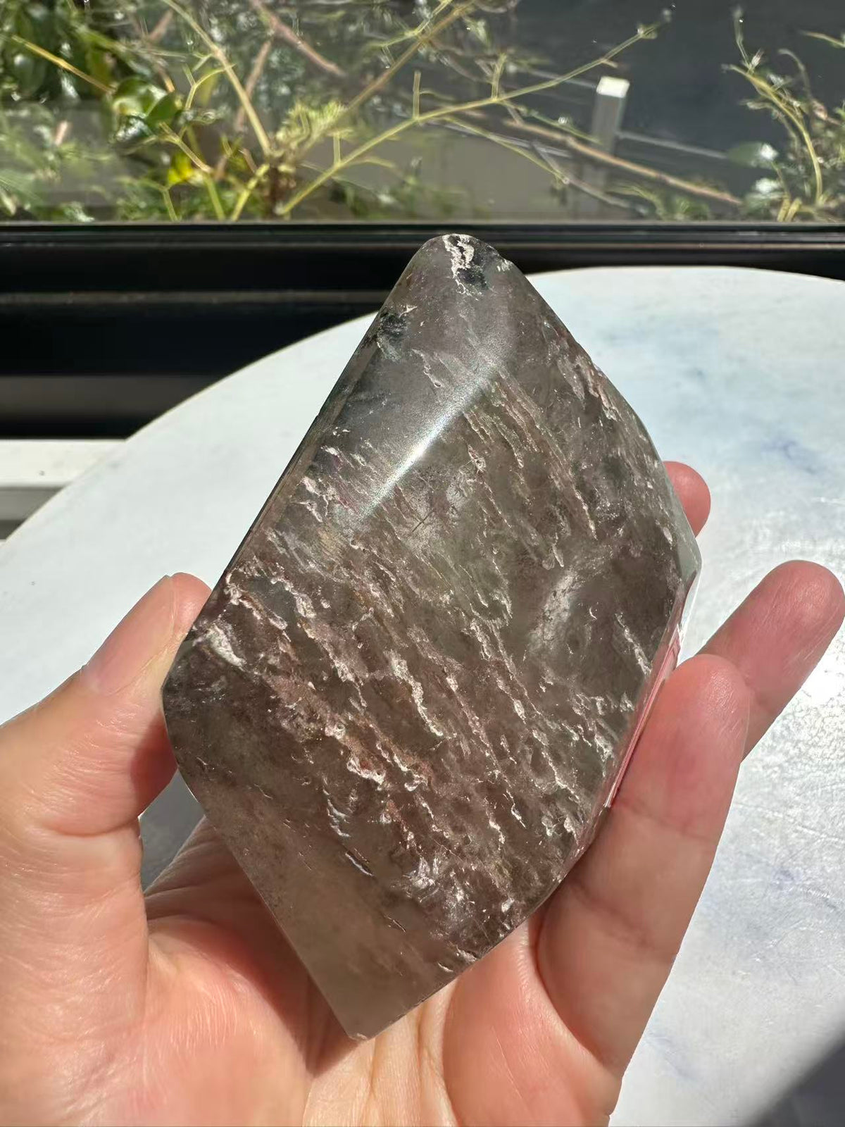 Garden Quartz (Lodolite) Freeform – 314g #1 — exact crystal, view 15 of 28