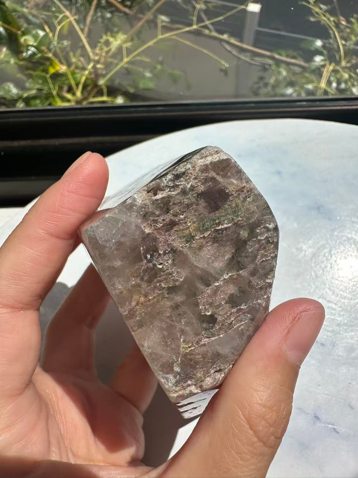 Garden Quartz (Lodolite) Freeform – 314g #1 — exact crystal, view 21 of 28