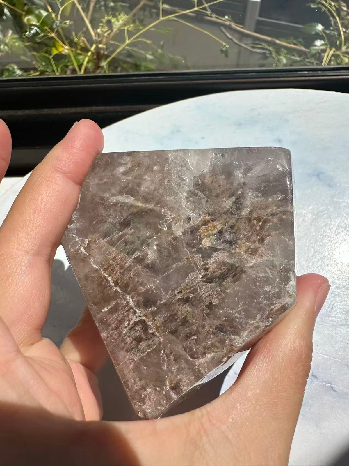 Garden Quartz (Lodolite) Freeform – 314g #1 — exact crystal, view 22 of 28