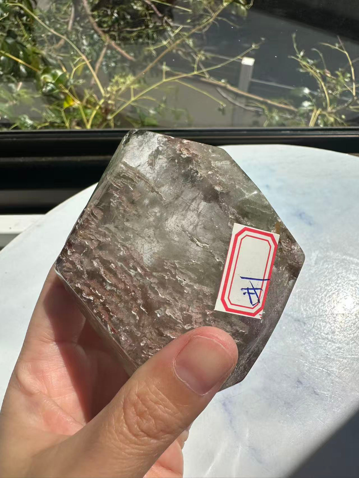 Garden Quartz (Lodolite) Freeform – 314g #1 — exact crystal, view 7 of 28
