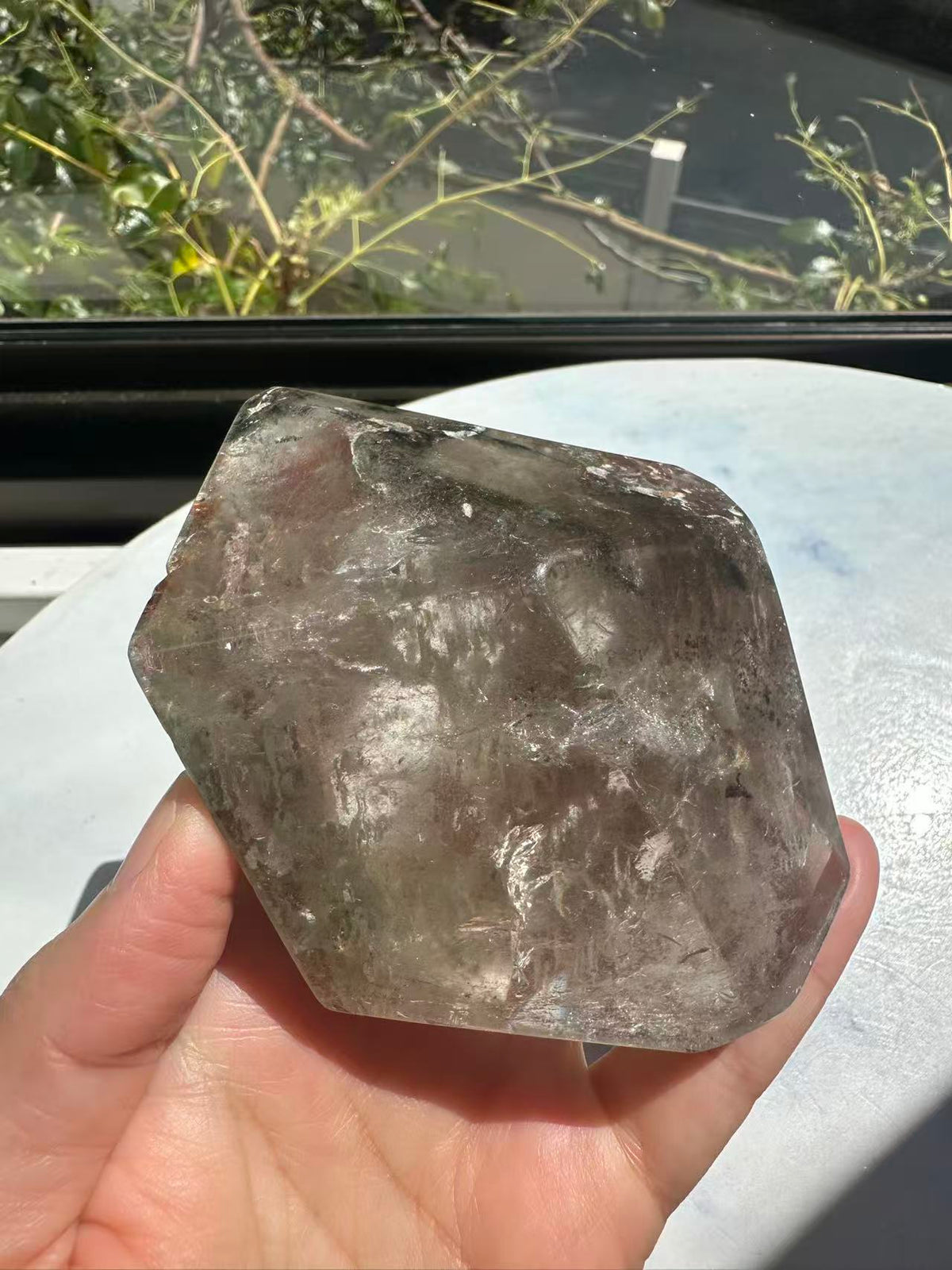 Garden Quartz (Lodolite) Freeform – 314g #1 — exact crystal, view 8 of 28