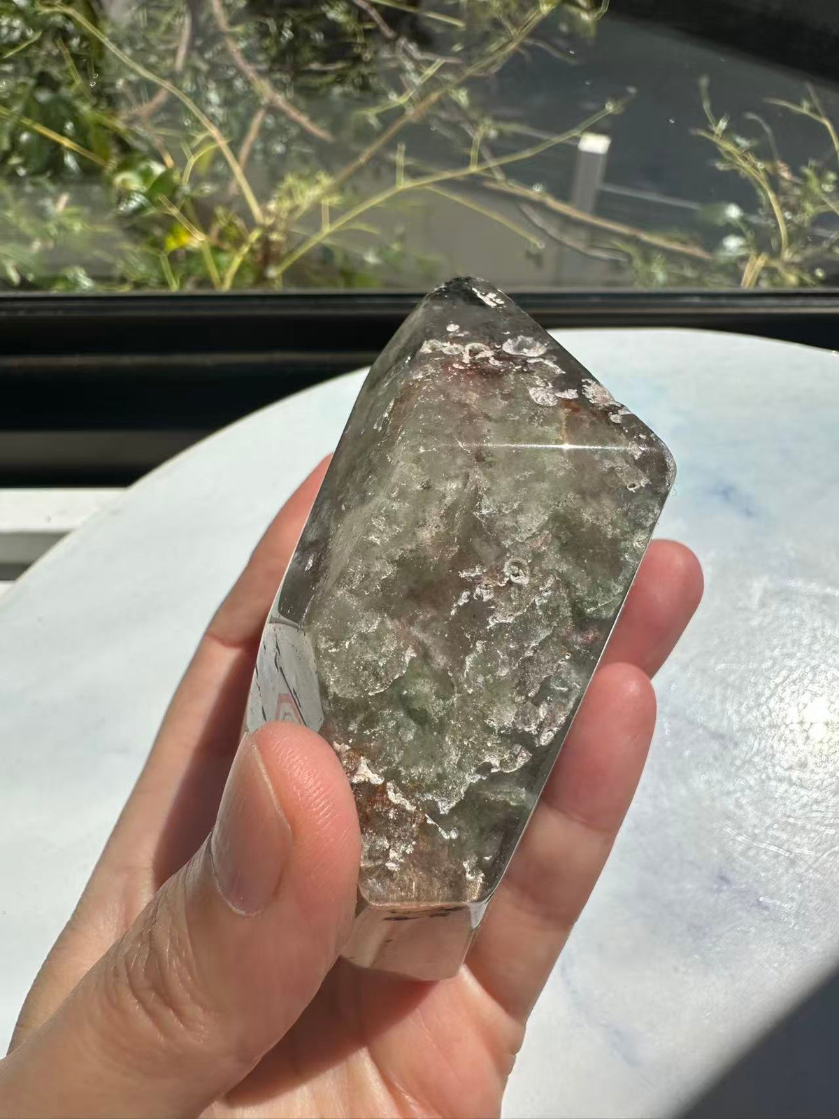 Garden Quartz (Lodolite) Freeform – 314g #1 — exact crystal, view 3 of 28