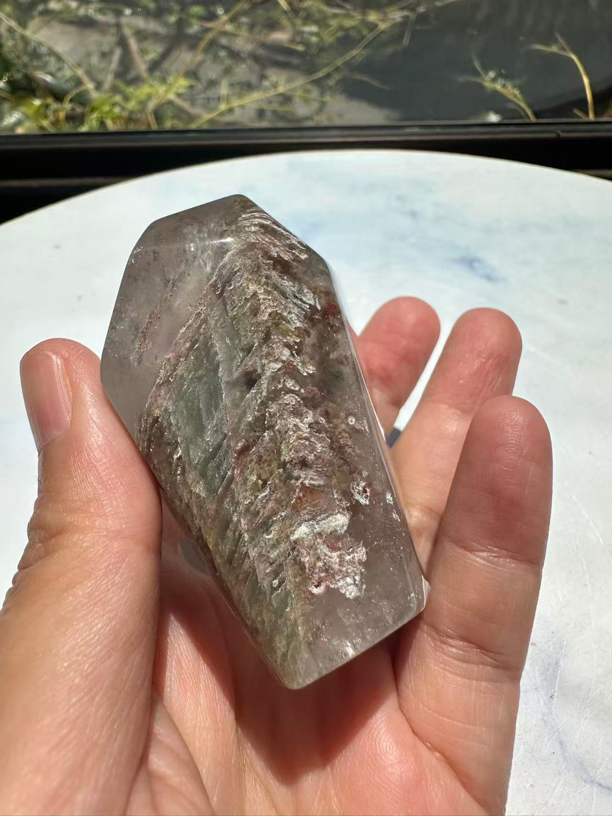 Garden Quartz (Lodolite) Freeform – 188g #3 — exact crystal, view 22 of 22