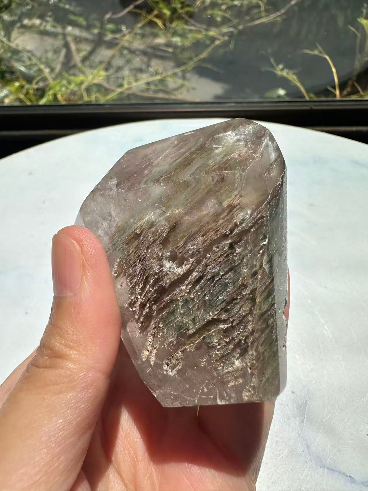 Garden Quartz (Lodolite) Freeform – 188g #3 — exact crystal, view 19 of 22