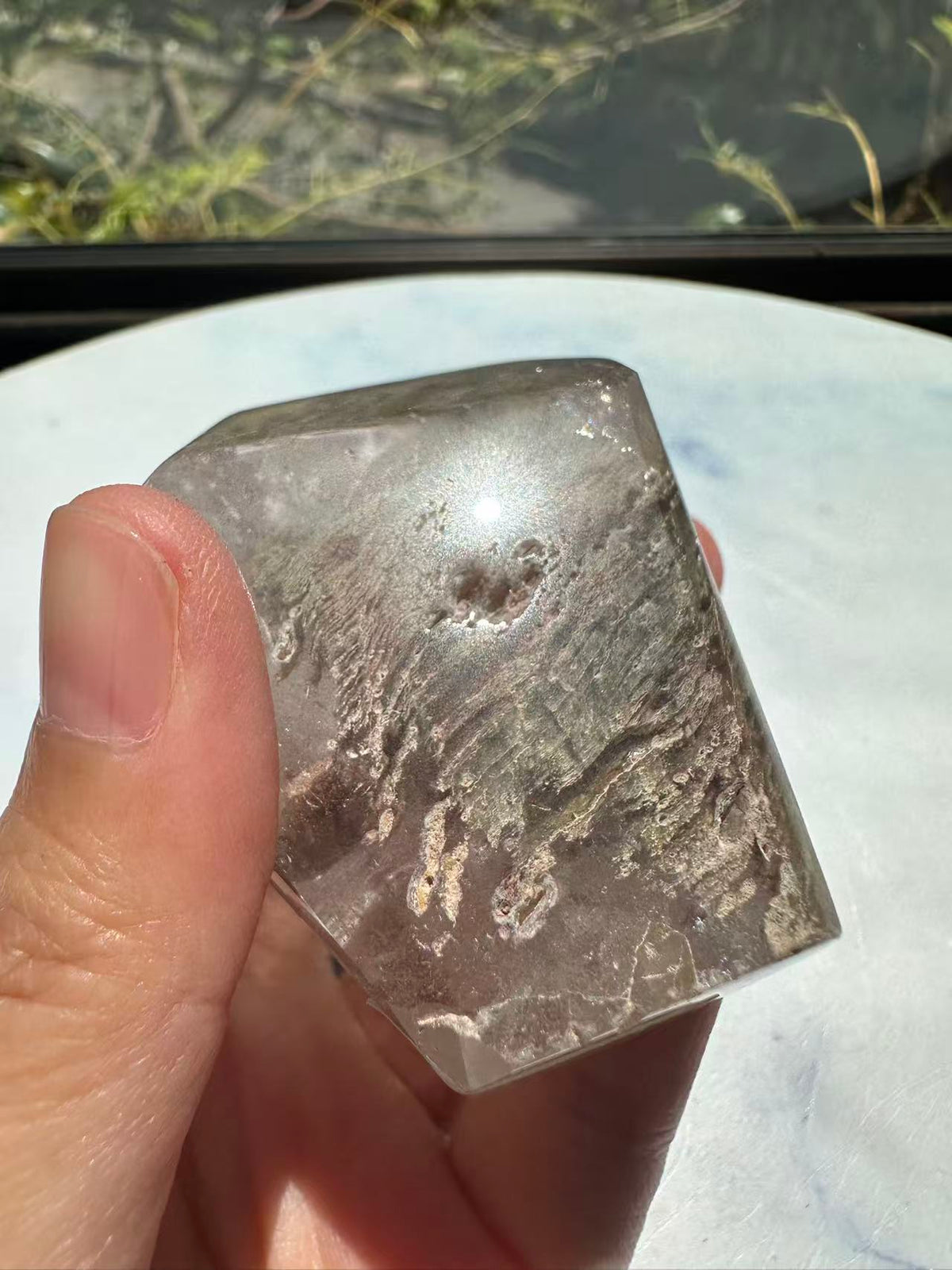 Garden Quartz (Lodolite) Freeform – 188g #3 — exact crystal, view 20 of 22