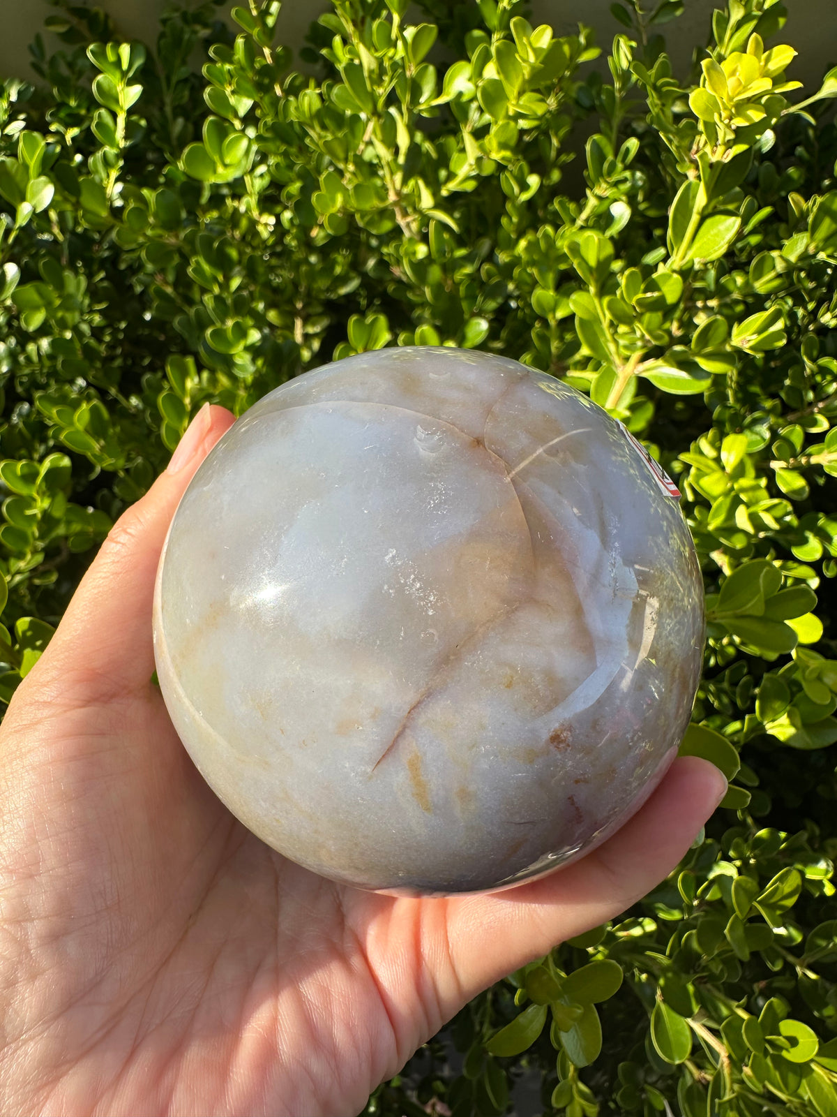 Ocean Agate Sphere with Natural Banding | 778g 8.2cm Exact Piece #1