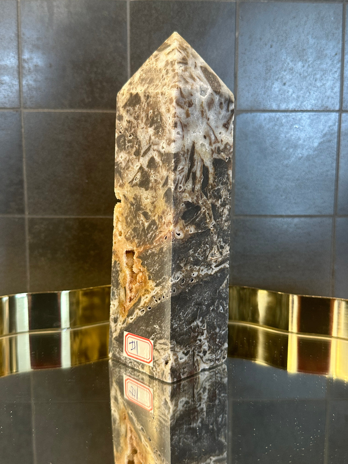 Natural Sphalerite Tower – 848g #1 — exact crystal, view 2 of 9