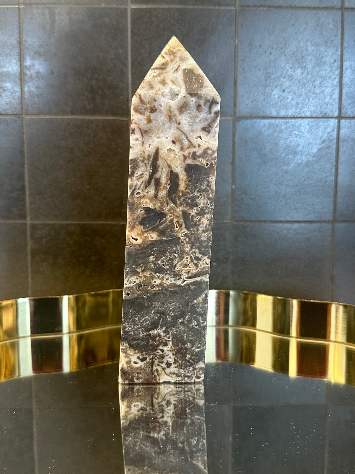 Natural Sphalerite Tower – 848g #1 — exact crystal, view 3 of 9