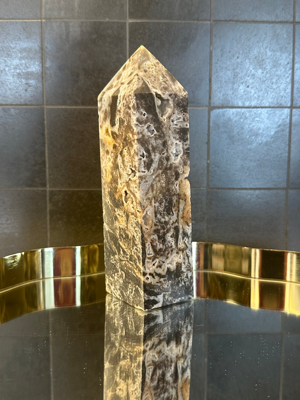 Natural Sphalerite Tower – 848g #1 — exact crystal, view 6 of 9