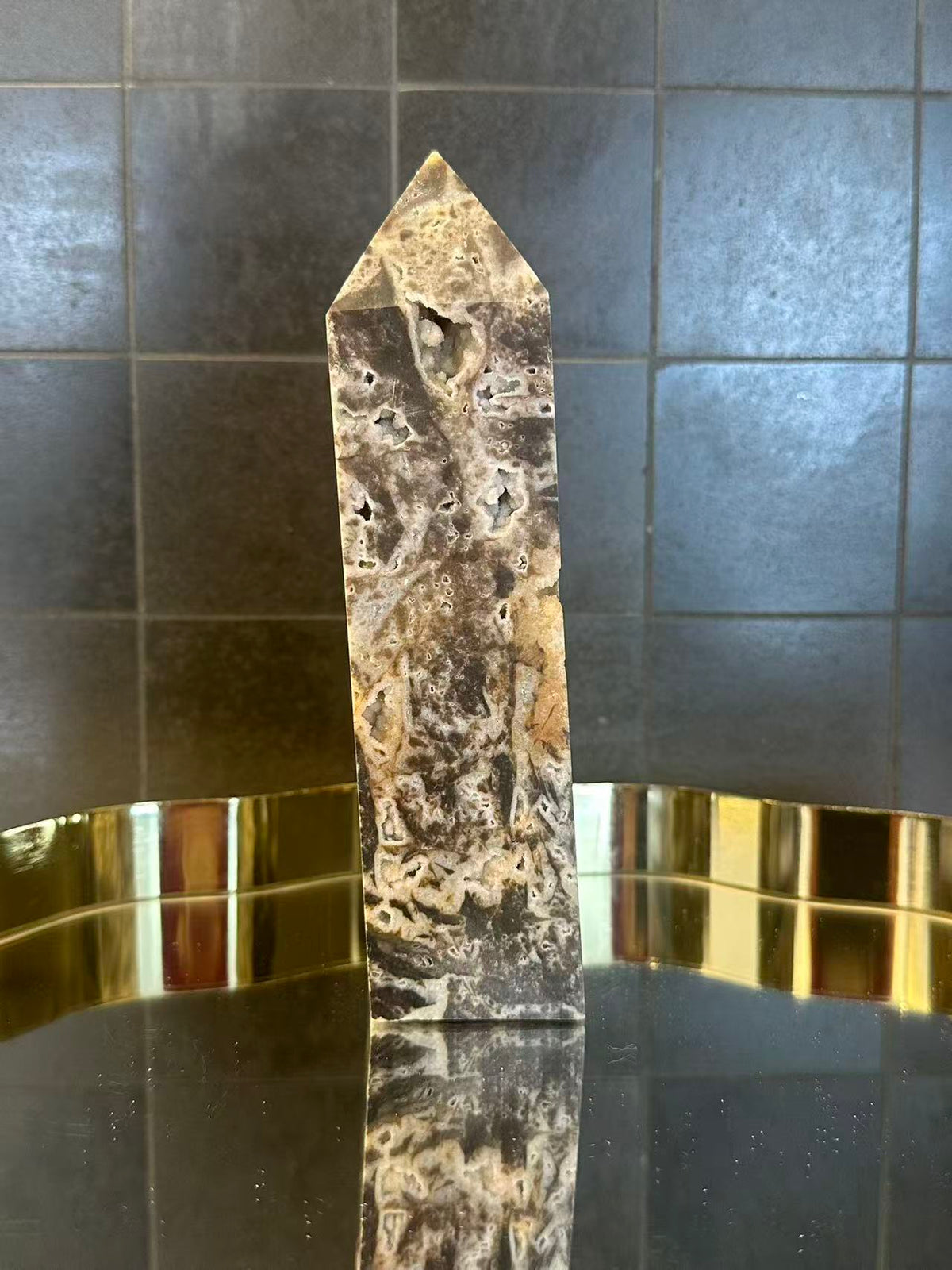 Natural Sphalerite Tower – 848g #1 — exact crystal, view 7 of 9