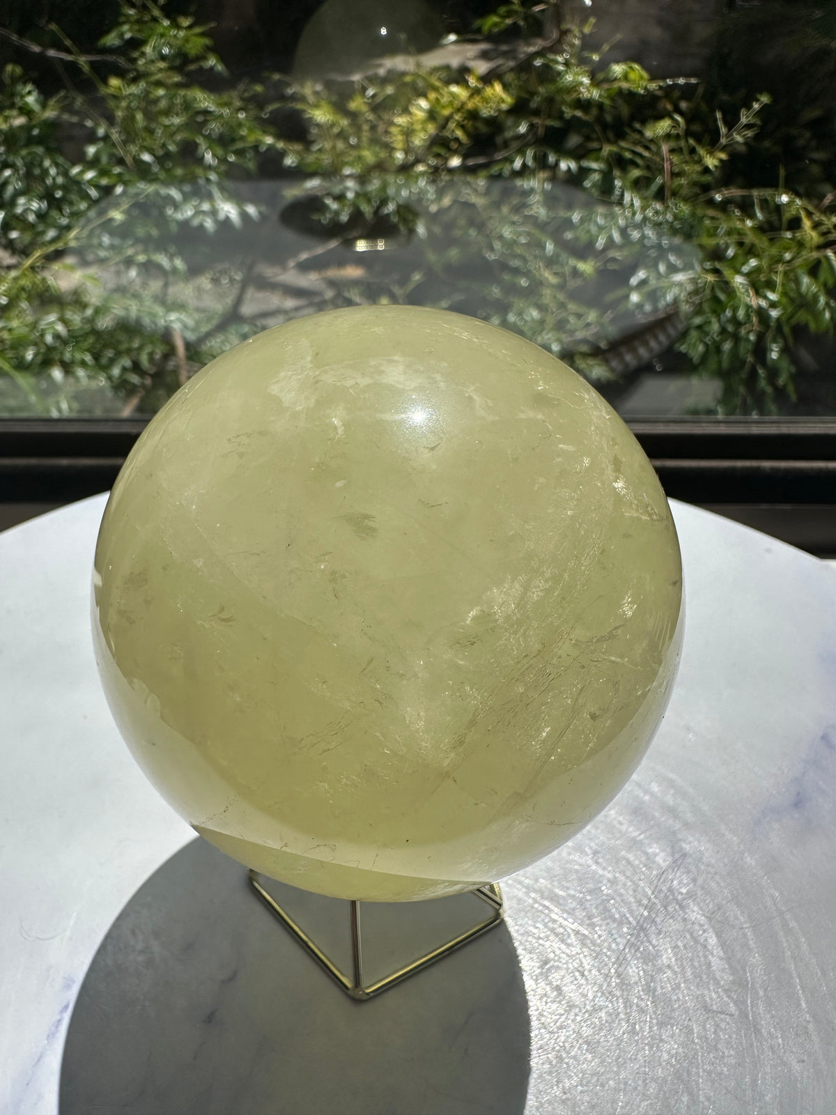 Brazilian Citrine Sphere with Golden Colour, Exact Piece #5 – alternate angle