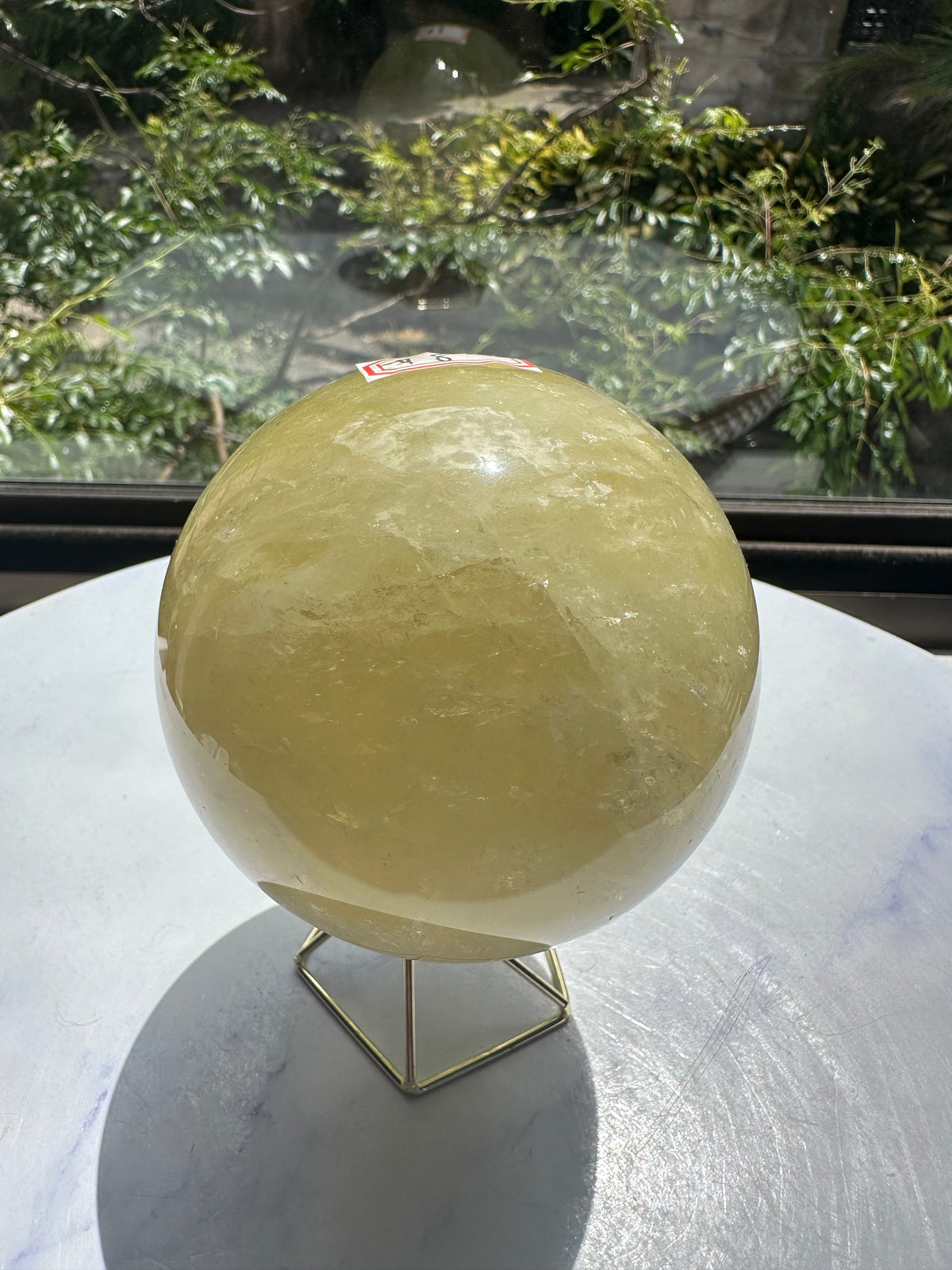 Brazilian Citrine Sphere with Golden Colour, Exact Piece #8 – product view