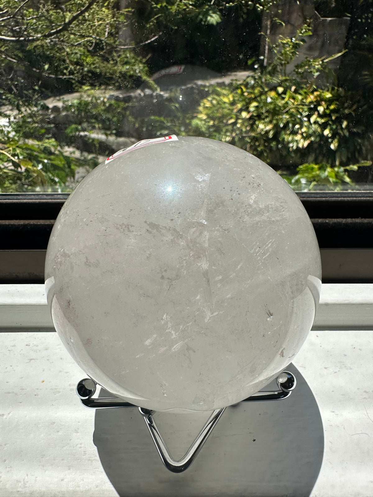 Clear Quartz Sphere with Rainbow & Stand | 1.42kg 9.4cm Exact Piece #13
