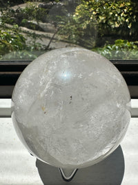 Clear Quartz Sphere with Rainbow & Stand | 1.42kg 9.4cm Exact Piece #13