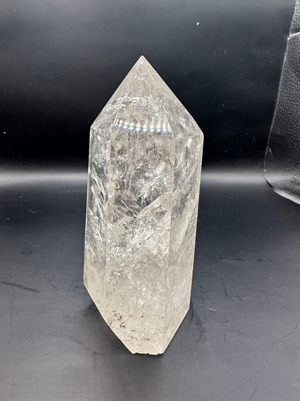 Brazilian Clear Quartz Tower with Rainbow | 672g 13.6cm Exact Piece #4