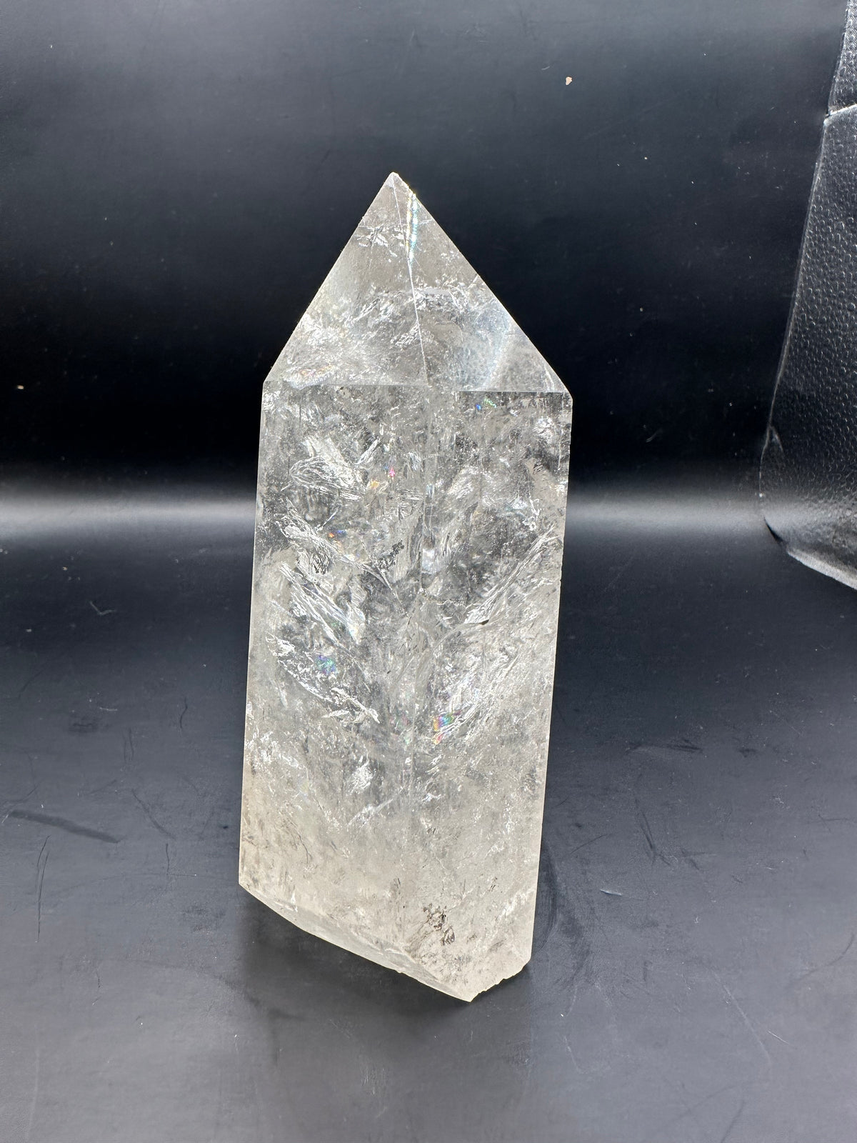Brazilian Clear Quartz Tower with Rainbow | 672g 13.6cm Exact Piece #4