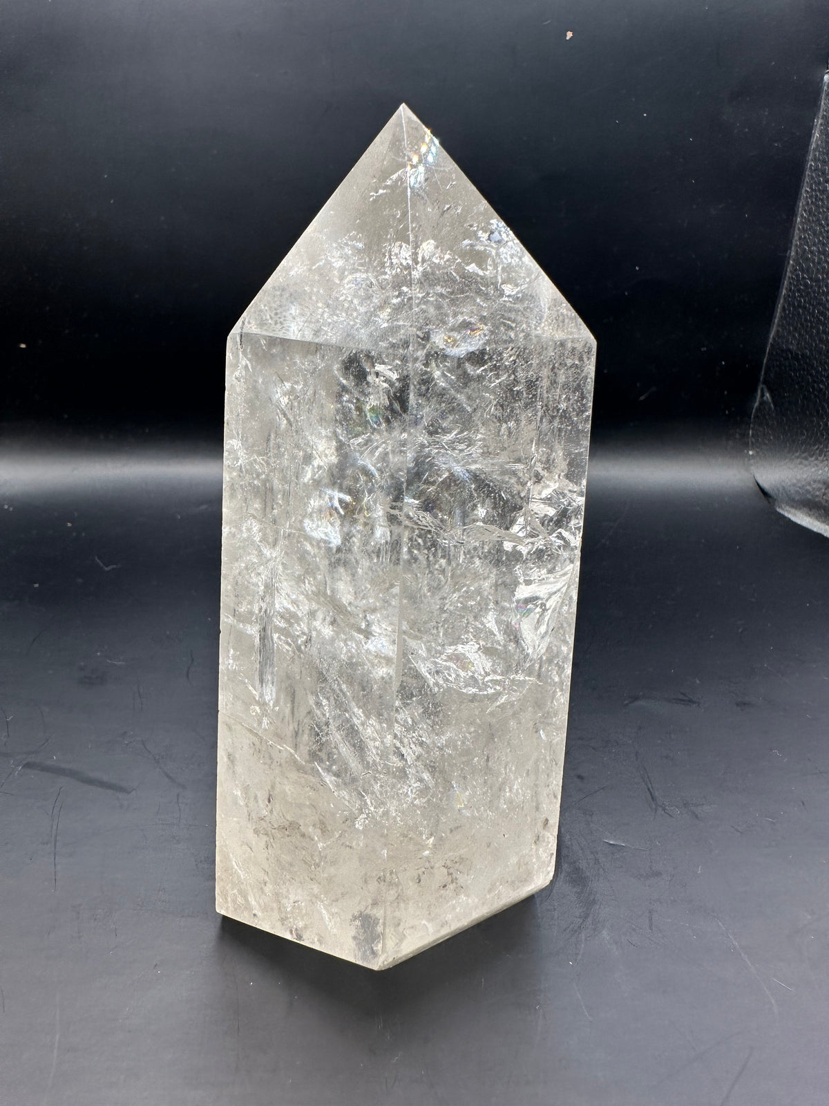 Brazilian Clear Quartz Tower with Rainbow | 672g 13.6cm Exact Piece #4