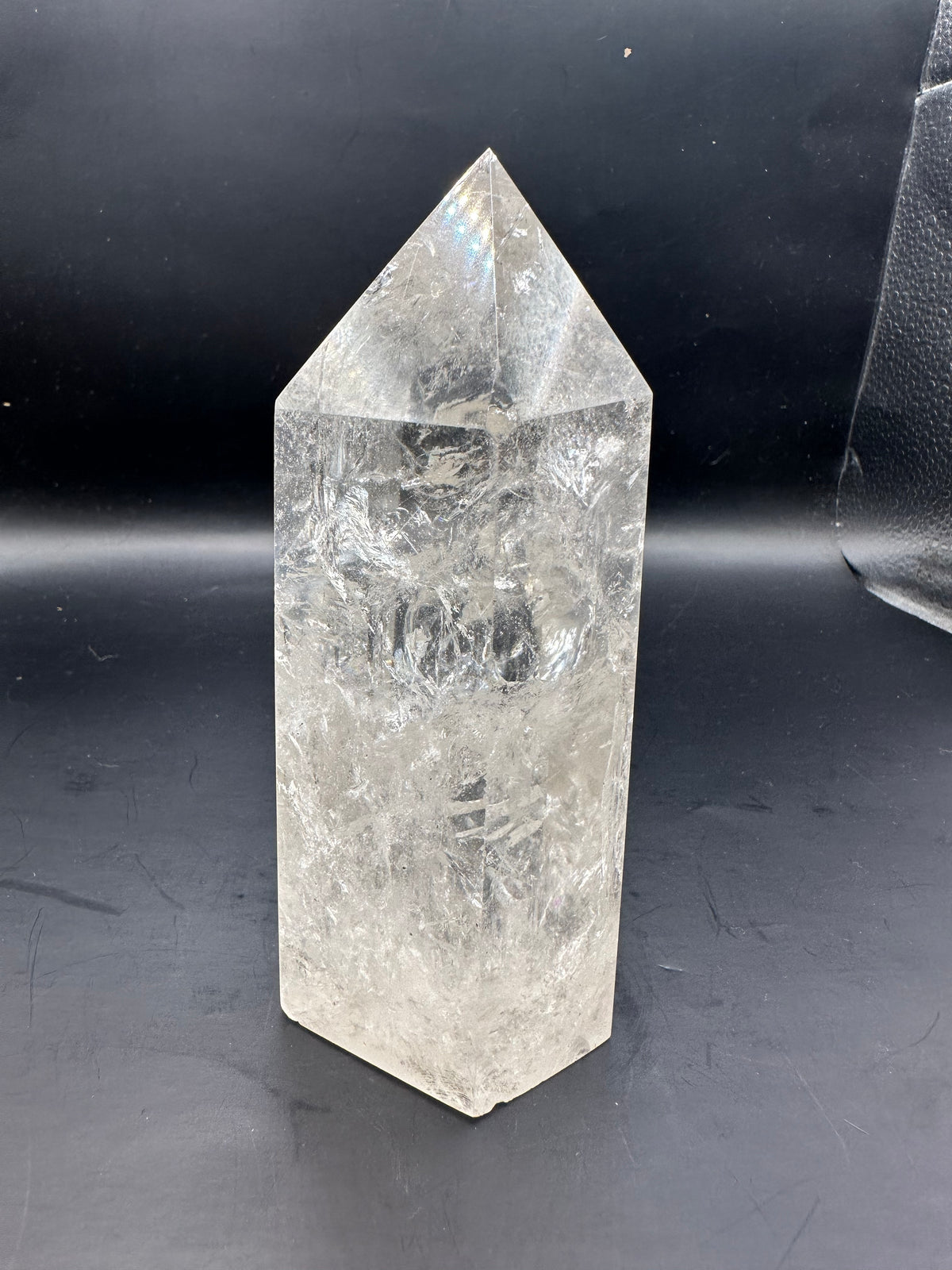 Brazilian Clear Quartz Tower with Rainbow | 672g 13.6cm Exact Piece #4